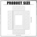 1 Gang Flush Drywall Receptacle Mount White Elegant Wall Mount for Receptacles and Electrical Outlets Home Commercial Spaces