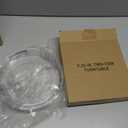 Sorbus 9 Inch Flat Clear Lazy Susan Organizer, Turntable Organizer for Spice Organization for Cabinet, Lazy Susan Turntable for Kitchen, Home, Office, Closet, Laundry Room Organization (2-Pack)