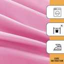 Obstal 2 Pack Table Clothes for 4 Foot Rectangle Tables - Water Resistant Washable Fabric Polyester Rectangle Table Cover Protector for Wedding, Banquet and Trade Shows, 48L x 24W x 30H Inches, Pink