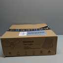 Solar Ceiling Fan Light, 20000mAh Portable Gazebo fan with 30W Solar Powered Fan with Remote Control, Outdoor Ceiling Fan with Light for Patios, Canopy, Shed, RV, Porch and Chicken Coop (White)