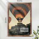 15x22 Picture Frame, Classic Brown 15 x 22 Poster Frame for Horizontal or Vertical Wall Mounting, 1 Pack