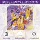 40Pcs Los Angeles Party Supplies include 20 plates, 20 napkins for The Laker party decoration