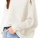 Girls Oversized Sweater Kids Fashion Batwing Sleeve Ribbed Knit Pullover Tops 5-14 Years