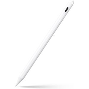 Stylus Pen for iPad 6th-11th Generation-2X Fast Charge Active Pencil Compatible with 2018-2025 Apple iPad Pro 11"/12.9"/M4, iPad Air 3/4/5/M2/M3,iPad mini 5/6 Gen-White (White)
