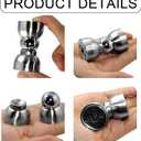 2 Pcs Stainless Steel Magnetic Door Stopper - Heavy Duty Magnetism Door Holder for Bedroom, Bathroom, Kitchen, Home Office