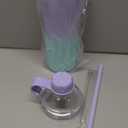 Insulated Water Bottle for Women, 24 oz Stainless Steel Water Bottles, Double Walled, 2 Lids (Chug & Tumbler) - Hydrate & Caffeinate, (Lavender Meadow)