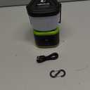 AlpsWolf Camping Lantern Rechargeable, Stepless Dimming LED Lantern, 4000mAh Rechargeable Lantern for Power Outages, IPX4 Waterproof Portable Camping Light, Green 1 Pack