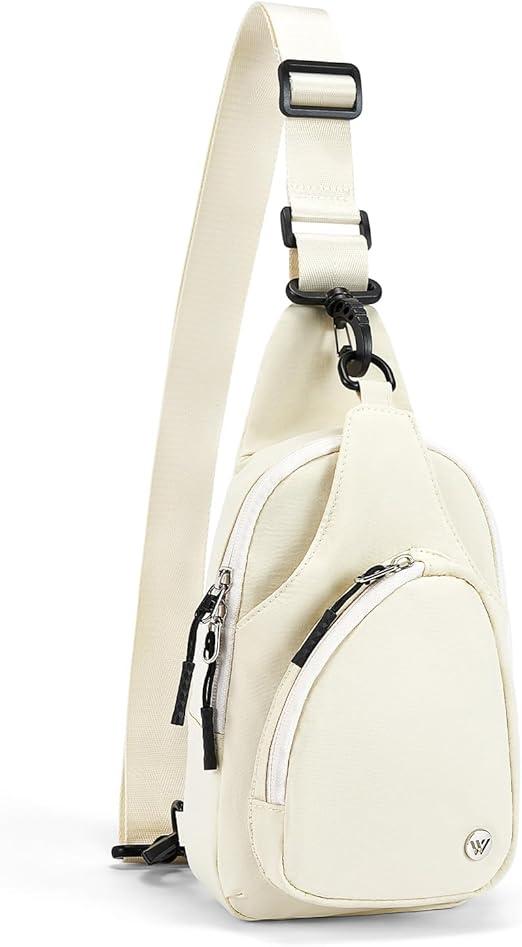 WESTBRONCO Small Sling Bag for Women Nylon Crossbody Sling Backpck Lightweight for Travel Casual Daily