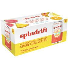 Tropical Lemonade Spindrift Sparkling Water 24pk x12oz l 20lbs.   BB 01/22/26