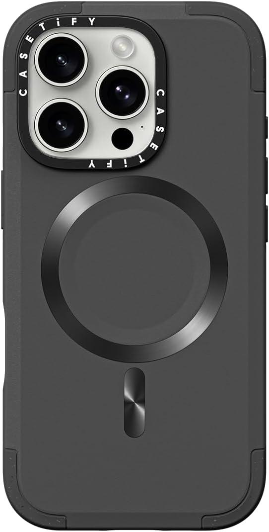 CASETiFY Force Case for iPhone 16 Pro [Slim / 6.6 ft. 3X Military Grade Drop Protection/Compatible with Magsafe] - Smoke