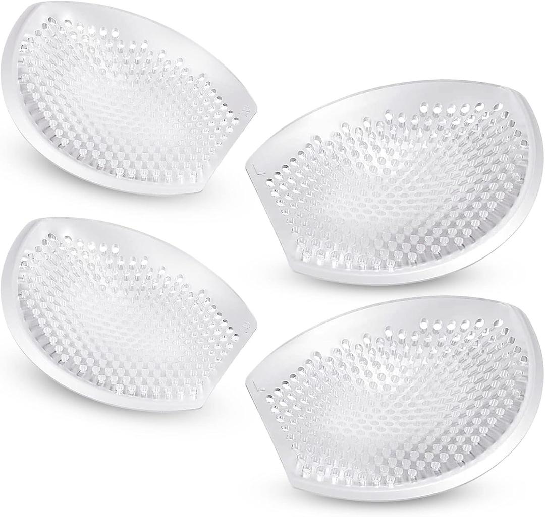 Silicone Bra Inserts 2 Pairs, Breathable Beast Enhancers Add 1-2 Cups, Waterproof Push up Gel Pads for Swimsuit Dress Bra
