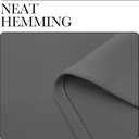 NICETOWN Grey Blackout Curtain Panels for Bedroom, Thermal Insulated Grommet Top Blackout Draperies and Drapes for Basement (2 Panels, W42 x L68-inch, Grey)