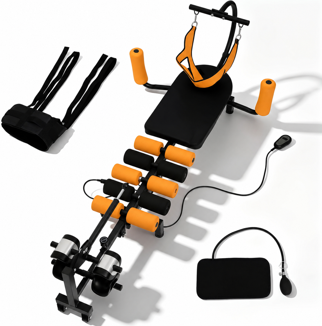 Electric Traction Machine for Neck and Back, Spinal Cervical Decompression Traction Bed for Spine Stretching, Lumbar Traction Decompression Table for Tension Relief & Body Aches Pains