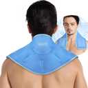 REVIX Neck Ice Pack Wrap Reusable Hot Cold Gel Pack for Neck and Shoulder, Large Flexible Design with Soft Plush Lining, Cervical Gel Ice Wrap Ideal for Post-Workout Recovery, Fatigue & Relaxation