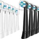 10 Pack iO Replacement Heads Compatible with Oral B iO, Brush Heads for iO 2 3 4 5 6 7 8 9 10 Series Electric Toothbrushs, Medium Softness, Specially Designed for Sensitive Gums, Black/White