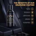 20H Advanced Graphene Ceramic Coating for Cars (70ml) - Car Detailing Kit, 10+ Years of Long Lasting Protection, Apply After Car Wash & Paint Correction, Ultra High Gloss