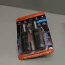 Cobra RX680 Walkie Talkies (2-Pack) - Rugged & Splashproof Two Way Radios Long Range, IP54 Water Resistant Design, 60 Pre-Programmed Channels, Weather Alerts, Included Charging Dock (Black/Orange)