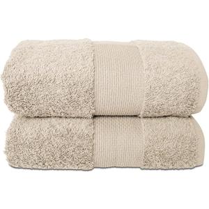 Hencely Luxury Hand Towel - Set of 2 (16x28 Inches) - Soft Turkish Cotton, Absorbent, Quick-Drying Face, Body, Kitchen, and Bathroom Towel (Hand Towels 2 Pack, Beige)