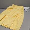 Wrap Around Dust Ruffle Bed Skirt - Yellow - for Full Size Beds with 24 Inch Drop - Easy Fit Elastic Strap - Adjustable Pleated Bedskirt w/Brushed Fabric - Wrinkle Free - for Women, Men, Kids & Teens