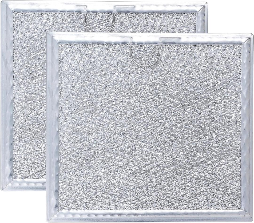 Grease Filter for GE Microwave JVM7195SK1SS, JVM7195SK2SS, JVM7195SK3SS, JVM7195SK4SS, PVM9179SK4SS, JVM7195SF1SS, JVM7195FL1DS, PVM9179SK2SS, PVM9215SK3SS Oven Vent Filter Replacement.(2Pack)