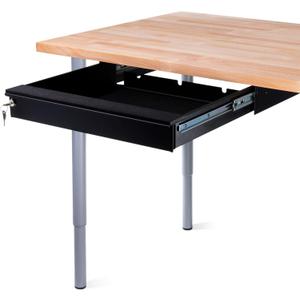 Penn Elcom Under Desk Laptop Drawer, Lockable, for 17 Laptops - Premium Sliding Security Drawers - Model EX-6201B (Black, External Dimensions: 18.9 wide x 17.56 deep x 3.15 high)