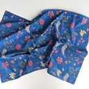 AVKA Studio 100% Cotton Decorative Kitchen Towels- Set of 3 Dishcloths- 19 x 27 inches- Blue Floral Kitchen Towels- Absorbant Kitchen Dish Towel for Dryng Dishes- Indian Block Print Cute Tea Towels