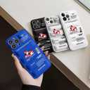 for iPhone 11 Pro Max CaseCool Sports Shoes Brand Phone Puffer Case Puffy Cove, Cool Red Sneakers ins White or Black Label Pattern Soft Cover-Ultra Thin Soft Silicone Shockproof Cover for iPhone