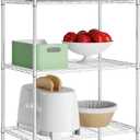 PayLessHere Shelves Shelf Wire Shelving Heavy Duty Storage 5 Tier Shelves with Adjustable Height Sturdy Steel Construction Certified by NSF Maximum 1250lbs Capacity Easy Assembly (Chrome)