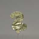 Number 2 Foil Balloon Cake Topper - 5" | Gold | 1 Pc