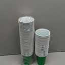 Lounsweer 100 Pack 16 Ounce Plastic Party Cups Heavy Duty Drinking Water Cups for Valentine Carnival St. Patrick's Day Holiday Festival Wedding Birthday Party Supplies(Green)