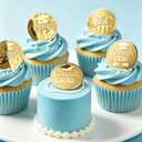 40PCS Graduation Cupcake Toppers, 4 Designs Gold Acrylic Graduation Cake Toppers, Congrats GRAD & You Did It Decorations, Class of 2026 Graduation Party Supplies for High School College Grad Party