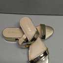 Ankis Women Black White Nude Clear Heels Sandals - 1 Inch Heels for Women Low Chunky Block Heels Comfortable Two Strap Open Toe Flat Sandals Shoe for Dressy Wedding Summer, 7