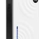 Dehumidifier, Dehumidifiers for Home (1000 sq.ft), 98 OZ Dehumidifier for Basement Bathroom Bedroom, Auto Shut Off Dehumidifiers, Timer Setting, Digital Display, Drain Hose, 7 Colors Light, White