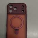 MOCCA Design for iPhone 17 Pro Max Case, Compatible with Magsafe [Premium Invisible Magnetic Ring Stand] [Military Drop Protection] Full Camera Guard Translucent Matte Slim Phone Cover 6.9",Wine Red