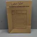 Automatic Chicken Coop Door Solar Powered, Cold Weather Electric Chicken Door Large Size Aluminum Door with Light Sensor & Timer with Power Off Emergency Mode Black