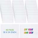 Pangda 40 Pack Corrugated Plastic Boards Bulk 18 x 24 Blank Yard Signs Corrugated Plastic Sheets 3/19'' Thick for Garage and Estate Sale, Indoor and Outdoor Use