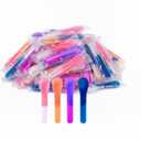 40 Pack Color Changing Ice Cream Spoons, 5.15 Inch Sturdy Plastic Spoons, Individually Wrapped - Captivating Temperature Sensitive Utensils for Birthday Celebrations, Events & Party Favors