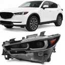 Left Headlight Assembly Compatible with CX5 CX-5 2022 2023 2024 W/Bulb w/o AFS Headlamp Driver Side Front Light 5078673000 KPF151040
