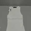 ZESICA Womens 2025 Ribbed Tank Tops Summer Sleeveless High Neck Casual Slim Fitted Basic Knit Shirts (Medium, White)