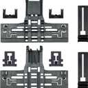 Upgraded WPW10546503 Dishwasher Top Rack Adjuster Compatible with Kitcheneaid Dishwasher Parts Upper Rack, Includes W10546503 W10195840 W10195839 W10250160 Part for Whirlpool kenmore Dishwasher, 8 PCS