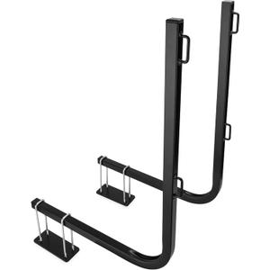 Camco Rhino RV Bumper Mount Tote Tank Holder - Crafted of Powder-Coated Steel & Features Heavy-Duty Straps - Fits Both 4" & 4-1/2" Bumpers (39010)