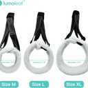 LumoLeaf Dog Lift Harness Sling for Back Legs, Adjustable Rear Leg Support & Mobility Aid, Hip Support for Senior/Disabled Dogs, Soft Fleece Lining, Padded Handles, for CCL/ACL Surgery (Black, Medium)