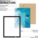 8x10 Picture Frame Set of 2, Lightweight yet Durable Black Frame with High-clarity Plastic Display 8 x 10 Inch Photo Horizontally/Vertically (2 Packs|Black|8"x10")
