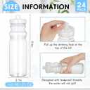 Tessco 24 Pack 25 oz Sports Water Bottles Plastic Reusable Water Bottles, Pull Top Leakproof Drink Spout for DIY Customization Fitness Hiking Cycling Gym Workout Business