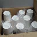 14 oz Paper Cups 200 Disposable Coffee Cups with 100 Paper Straws | Hot Cups for Coffee & Tea | Approx. 12 oz Recommended Fill