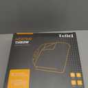 Tefici Electric Heated Blanket Throw, Super Cozy Soft 2-Layer Flannel 50" x 60" Heated Throw with 6 Heating Levels & 4 Hours Auto Off, Machine Washable, ETL&FCC Certified, Home Office Use, Grey