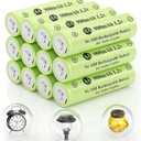 AA 1.2V Ni-MH Rechargeable Battery, Double A 900mAh 1.2V Rechargeable Battery Pre-Charged, High Capacity for Garden Landscaping Outdoor Solar Light, String Light, Pathway Lights (12pack)