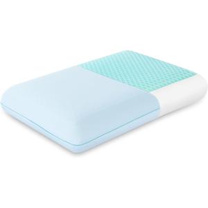 EGOHOME Cooling Gel Memory Foam Pillow - Reversible Cooling Cover, Neck Support for Side, Back and Stomach Sleepers, Removable & Machine Washable, All-Season Comfort, Standard Size, Blue, 23.6"L x 15.8"W
