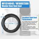 Upgraded W11314648 Washer Door Boot Seal Compatible with Whirlpool Duet Washer Door Seal W10897390 Maytag Front Load Washing Machine Seal Bellow Gasket Parts WFW6620HC0 MHW5630HW0 WFW5620HW0 Door Seal
