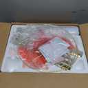 Gold Floor Lamp for Living Room, Tall Standing Lamp 55-65" Adjustable Modern Brass Floor Lamps for Bedroom Reading Office Kids 3 Color Lights Corner Night Stand (9W LED Bulb, White Shade)